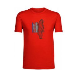 Icebreaker Koszulka Sportowa Mens Tech Lite Ss Crewe Ramble Rocket Xxl. Różowe koszulki sportowe męskie marki Icebreaker, xxl, z wełny. W wyprzedaży za 199,00 zł.