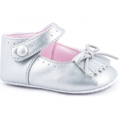 Obuwie tekstylne. Szare buciki niemowlęce SHOES 3, bez zapięcia. Za 27,90 zł.