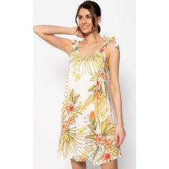 Sukienka letnia Banana Moon Adela Lahainovo JDO11. Sukienki damskie Banana Moon, na lato, m, bez wzorów, z wiskozy, bez kołnierzyka, bez rękawów. W wyprzedaży za 289,00 zł.
