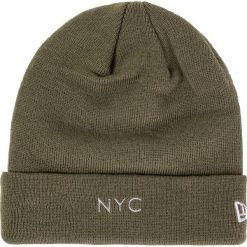 Czapka NEW ERA - Nyc Cuff Kn 12040324 Zielony. Zielone czapki męskie New Era, bez wzorów, z materiału. Za 109,00 zł.