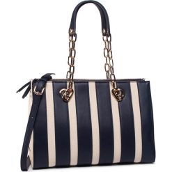 Torebka LIU JO - M Double Zip Satc NA0099 T6948 Midnight 90013. Niebieskie torebki klasyczne damskie Liu Jo, bez wzorów, ze skóry ekologicznej, klasyczne, na ramię, bez dodatków. Za 779,00 zł.