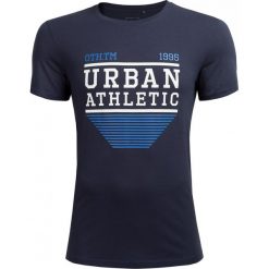 T-shirt męski TSM618 - ciemny granat - Outhorn. Koszulki męskie Outhorn, m, bez wzorów, z bawełny, bez kołnierzyka, bez rękawów. W wyprzedaży za 29,99 zł.