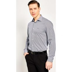 Koszula Tommy Hilfiger Tailored Micro Print Classic TT0TT06467. Niebieskie koszule męskie Tommy Hilfiger Tailored, m, bez wzorów, z bawełny, biznesowe, bez kołnierzyka, bez rękawów. Za 299,00 zł.