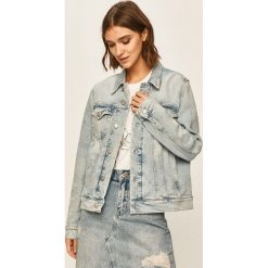 Calvin Klein Jeans - Kurtka jeansowa. Niebieskie kurtki damskie Calvin Klein Jeans, s, bez wzorów, z elastanu, krótkie. Za 449,90 zł.