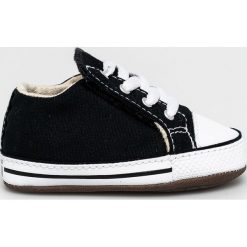 Converse - Tenisówki dziecięce. Czarne trampki chłopięce Converse, bez wzorów, z materiału, z okrągłym noskiem, bez zapięcia. Za 139,90 zł.