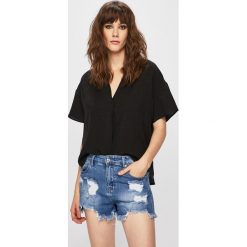 Answear - Top. Pomarańczowe bluzki damskie ANSWEAR, m, bez wzorów, z wiskozy, bez kołnierzyka, z krótkim rękawem. W wyprzedaży za 49,90 zł.