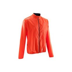 Kurtka do biegania Ekiden męska. Czerwone kurtki sportowe męskie KALENJI, xs, bez wzorów, z poliesteru, bez kaptura, do biegania. W wyprzedaży za 29,99 zł.
