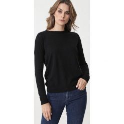 Czarny Sweter North Coasts. Czarne swetry damskie Born2be, xl, bez wzorów, klasyczne, bez rękawów, bez kaptura. Za 69,99 zł.