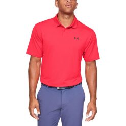 Under Armour Performance Polo Koszulka Czerwony. Czerwone podkoszulki męskie Under Armour, l, bez wzorów, z elastanu, bez rękawów. Za 257,95 zł.