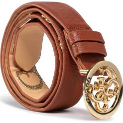 Pasek Damski GUESS - Not Coordinated Belts BW7352 P0335 COG. Pomarańczowe paski damskie Guess, w paski, ze skóry ekologicznej. Za 259,00 zł.