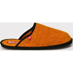 Big Star - Klapki. Pomarańczowe kapcie męskie marki BIG STAR, z wełny. Za 59,90 zł.