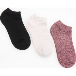 Skarpety stopki 3 pack - Kremowy. Białe skarpetki damskie marki Reserved. Za 24,99 zł.