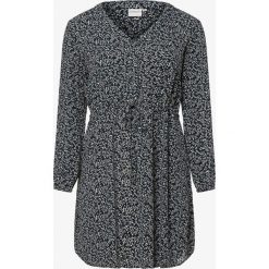 Junarose - Sukienka damska, niebieski. Niebieskie sukienki damskie Junarose, w kwiaty, bez kołnierzyka, bez rękawów, dopasowane. Za 249,95 zł.