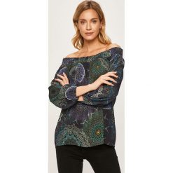 Desigual - Bluzka 19WWBW30. Niebieskie bluzki damskie Desigual, s, bez wzorów, z wiskozy, bez kołnierzyka, bez rękawów. W wyprzedaży za 149,90 zł.