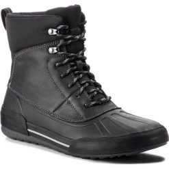 Kozaki CLARKS - Bowman Rise 261375837 Black Leather. Czarne glany męskie Clarks, z materiału. W wyprzedaży za 319,00 zł.