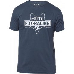 FOX T-Shirt Męski Flat Head Premium Xl Ciemny Niebieski. Niebieskie t-shirty męskie marki FOX, m, z bawełny. Za 117,00 zł.