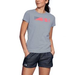 Bluzki damskie: Under Armour Koszulka damska Sportstle Branded Graphic szara r. L (1305578-035)