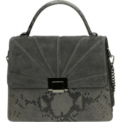 Torba - 100-183-O SCG. Szare torebki klasyczne damskie Venezia, ze skóry. Za 399,00 zł.