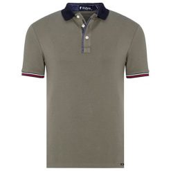 Koszulka polo w kolorze khaki. Brązowe koszulki polo męskie Denim Culture, m, polo. W wyprzedaży za 89,95 zł.