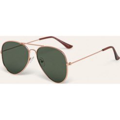 Answear - Okulary. Zielone okulary przeciwsłoneczne damskie ANSWEAR. Za 59,90 zł.