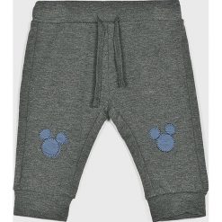 Blukids - Spodnie dziecięce 56-74 cm. Szare spodnie chłopięce Blukids, bez wzorów, z elastanu, sportowe. W wyprzedaży za 34,90 zł.