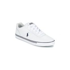 Buty Polo Ralph Lauren HANFORD. Białe trampki męskie Polo Ralph Lauren, bez wzorów, bez zapięcia. Za 439,00 zł.