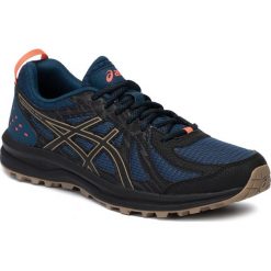 Buty ASICS - Frequent Trail 1011A034 Mako Blue/Black 403. Niebieskie buty sportowe męskie Asics, ze skóry ekologicznej, bez zapięcia, do biegania. Za 249,00 zł.