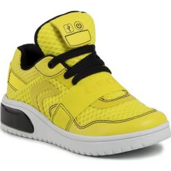 Sneakersy GEOX - J Xled B. B J927QB 01454 C3S9B M Lime Green/Black. Żółte trampki chłopięce Geox, bez wzorów, ze skóry ekologicznej, na sznurówki. W wyprzedaży za 299,00 zł.