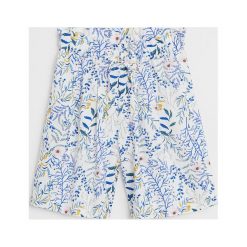 Mango Kids - Spodnie dziecięce Poli 80-104 cm. Białe spodnie dziewczęce Mango Kids, bez wzorów, z wiskozy. Za 69,90 zł.
