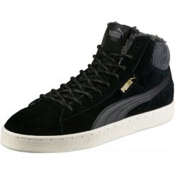 Puma Męskie Obuwie Miejskie 1948 Mid Corduroy Black 44. Czarne buty sportowe męskie Puma, ze skóry, na sznurówki. W wyprzedaży za 185,00 zł.