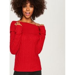 Sweter z odkrywający ramiona - Czerwony. Czerwone bez kategorii Reserved, s. Za 99,99 zł.