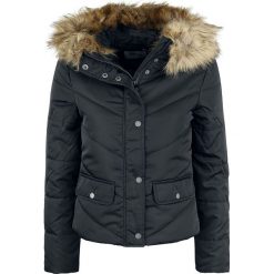 Noisy May Simona L/S Short Jacket Kurtka zimowa damska czarny. Czarne kurtki damskie marki Noisy May, na zimę, s, bez wzorów, z futra, bez kaptura. Za 79,90 zł.