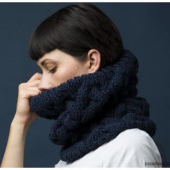 Komin GRANATOWY. Niebieskie kominy damskie marki Pakamera. Za 149,00 zł.