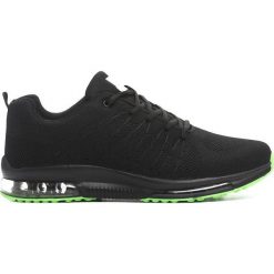 Czarno-Zielone Buty Sportowe Generalize. Czarne buty sportowe męskie marki Born2be, na sznurówki. Za 129,99 zł.