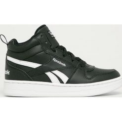 Reebok Classic - Buty dziecięce Royal Prime Mid 2. Czarne trampki chłopięce Reebok Classic, bez wzorów, z gumy, sportowe, z okrągłym noskiem, na sznurówki. Za 149,90 zł.