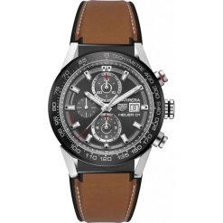 ZEGAREK TAG HEUER CARRERA CAR201W.FT6122. Czarne zegarki męskie TAG HEUER, ze stali. Za 20790,00 zł.