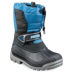 Buciki niemowlęce chłopięce: MEINDL Buty dziecięce Snowy 3000 czarno-niebieskie r. 28 (7795/18)