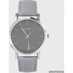 Zegarek - Simple Elegance - szary, skórzany. Szare zegarki damskie Pakamera. Za 111,00 zł.