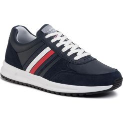 Sneakersy TOMMY HILFIGER - Modern Corporate Leather Runner FM0FM02662 Desert Sky DW5. Niebieskie sneakersy męskie TOMMY HILFIGER, bez wzorów, ze skóry, klasyczne, bez zapięcia. W wyprzedaży za 429,00 zł.