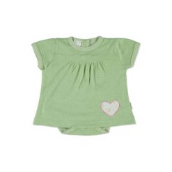 Body niemowlęce: LITTLE Body dziecięce sukienka Retro Serce, zielony