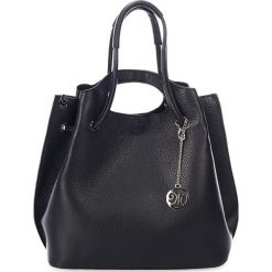 Skórzany shopper bag w kolorze czarnym - 47 x 27 x 17 cm. Czarne torby na zakupy damskie marki Black Bags, ze skóry, na ramię. W wyprzedaży za 303,95 zł.