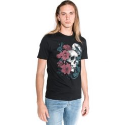 Jack & Jones Niel Koszulka Czarny. Czarne podkoszulki męskie xl, z nadrukiem, z bawełny. Za 80,95 zł.