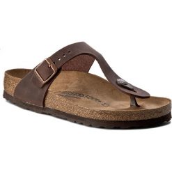 Chodaki damskie: Japonki BIRKENSTOCK - Gizeh 0743831 Habana