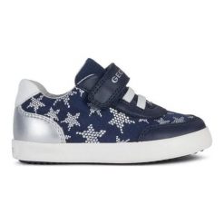 Geox tenisówki dziewczęce GISLI B021MA_05410_C0673 21 niebieskie. Niebieskie trampki dziewczęce Geox, bez wzorów, bez zapięcia. Za 179,00 zł.