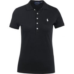 Polo Ralph Lauren JULIE POLO Koszulka polo black/white. Czarne koszulki damskie marki Polo Ralph Lauren, xs, bez wzorów, z elastanu, polo, bez rękawów. Za 419,00 zł.