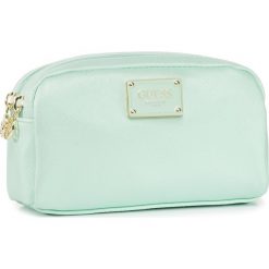 Kosmetyczka GUESS - Bahia Accessories PWBAHI P0273 MNT. Zielone kosmetyczki męskie Guess, z aplikacjami, ze skóry ekologicznej. Za 189,00 zł.