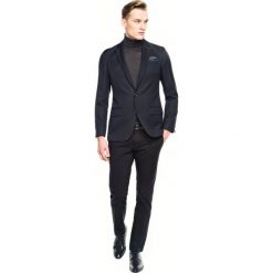 Marynarki męskie: marynarka bowen granatowy slim fit