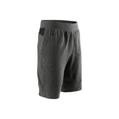 Spodenki Gym & Pilates 560 Slim męskie. Szare spodenki i szorty męskie marki DOMYOS, s, z elastanu. Za 74,99 zł.