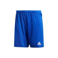 Spodenki do piłki nożnej Parma. Niebieskie spodenki i szorty męskie marki Adidas, m, z poliesteru. Za 44,99 zł.