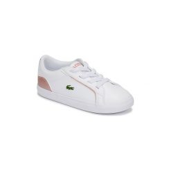 Buty Dziecko Lacoste LEROND 319 2 CUJ. Białe trampki dziewczęce Lacoste, bez wzorów, bez zapięcia. Za 249,00 zł.